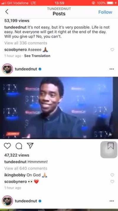 Black Panther: I'm Dead! This brought tears.