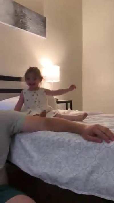 We were playing cards at an airbnb, glad I caught that bounce out of the corner of my eye