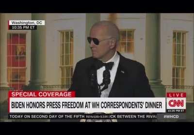Biden accepts the title of ‘Dark Brandon’ at the Correspondents Dinner