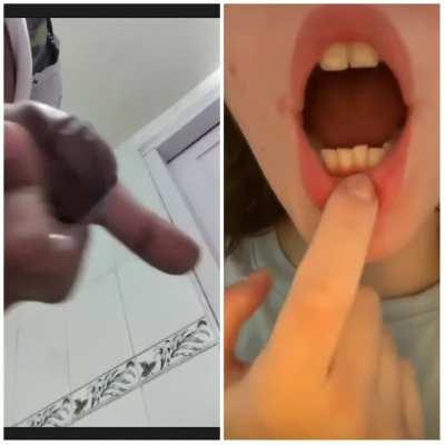 You want it inside your slutty mouth baby 🤤🍆💦😈