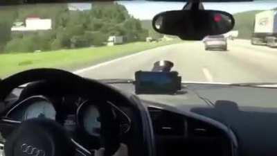 Audi R8 vs Suzuki GSX-R1000 and Kawasaki Ninja ZX-10R.