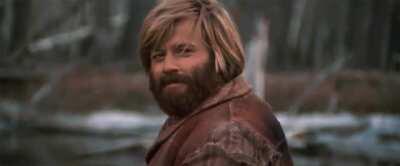 MRW I learned this is Robert Redford in a film called Jeremiah Johnson from 1972, not Zach Galifianakis