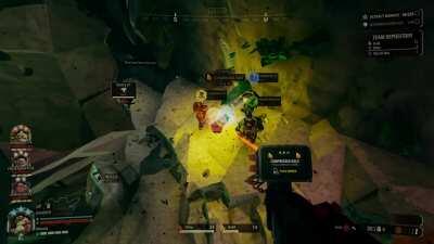 Management: “Where is crew 13? They should’ve called the drop pod by now. It’s been hours”. Crew 13: