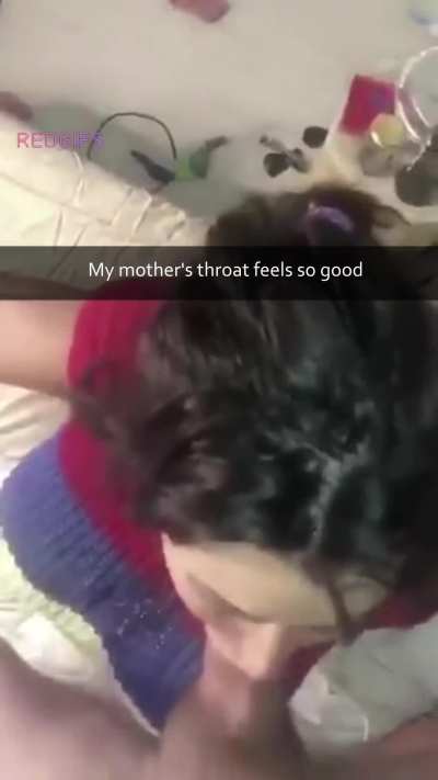 Mom helping her son out