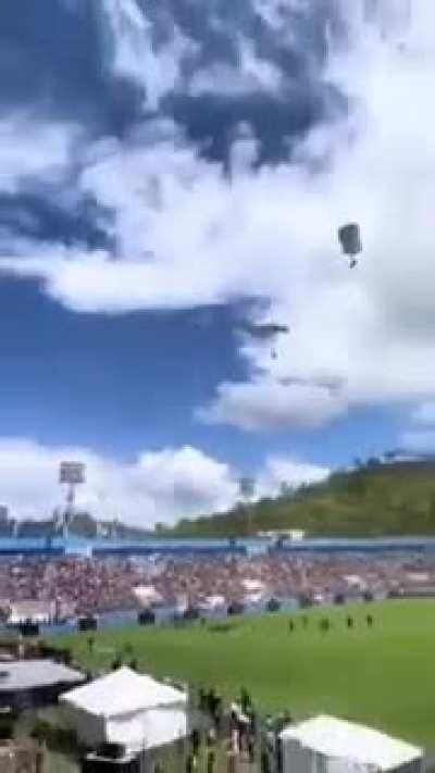 Ugandan Military paratroopers as seen on Uganda’s independence celebrations on October 9, 2022.