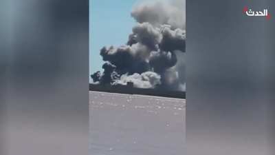Iranian border post opposite Iraqi city, Al-Faw, getting hit