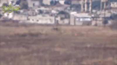 FSA soldiers destroy 2 Pro Assad tanks from the same position.