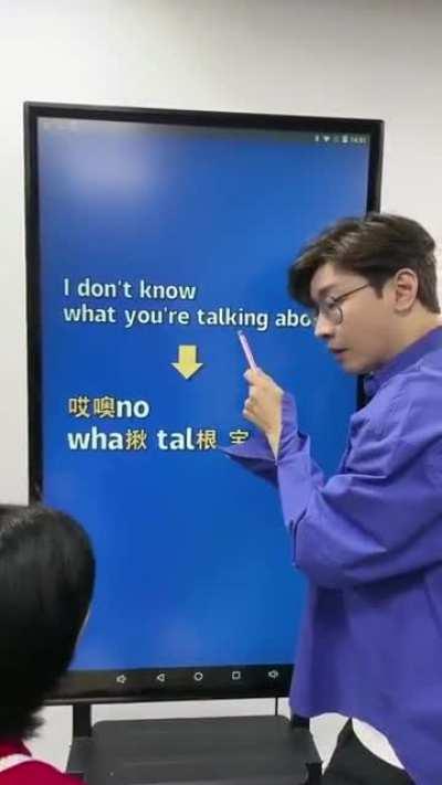 This dude teaches the coolest way to say 