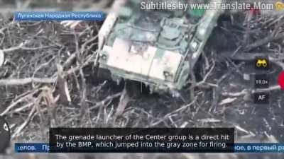 RU POV: Captured Bradley IFV was shown in Russian media.