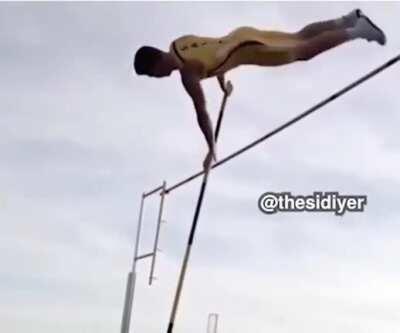 To have a successful pole vault.