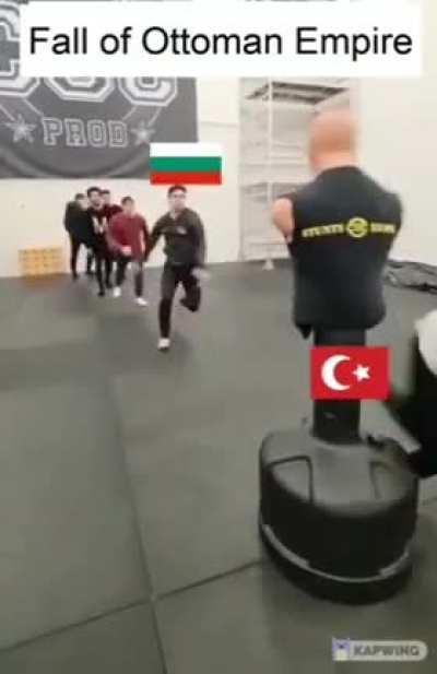 In short, the collapse of the ottoman