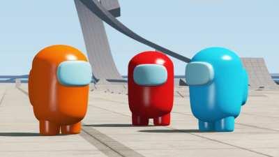 😳AMOG US IN BeamNG.DRIP!?!?!😳Guyse I ejected the impostrs 😎👍😎👍 SUS ‼