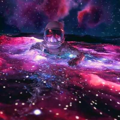 My latest loop gif 'Floating In Space'