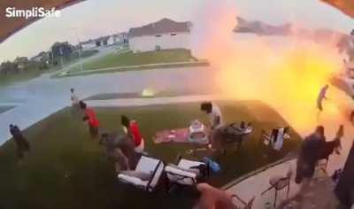 playing with fireworks