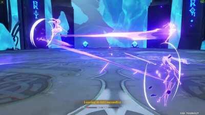 I used AI to smoothen my slow-mo of keqing's elemental burst