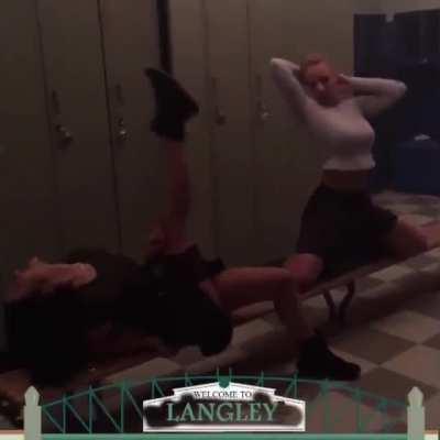 Lili Reinhart and Camila Mendes dancing sexy.