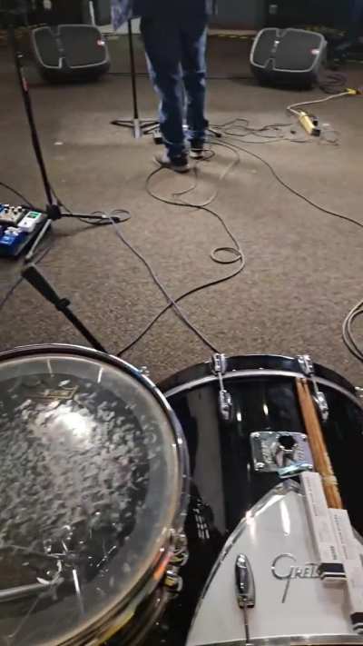 My setup for a four song spot on a morning program