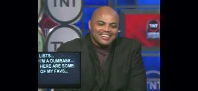 Charles Barkley reading whatever's on the teleprompter