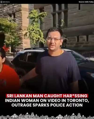 Sri-Lankan man harrases an Indian Couple, passes derogatory comments to the women in Toronto, Canada.