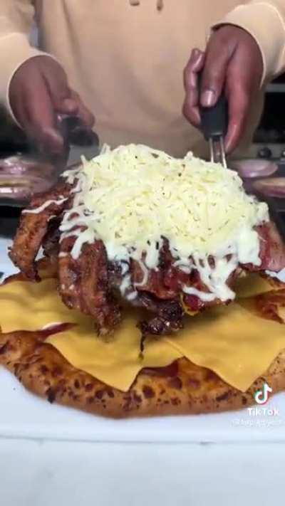 Massive Pizza Burger