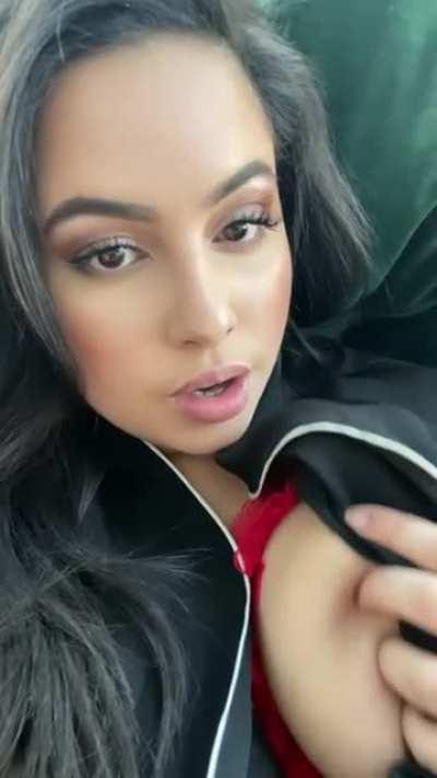 What if I asked you to stay home from work today and smashed these huge tits in your face?