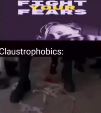 Claustrophobic people