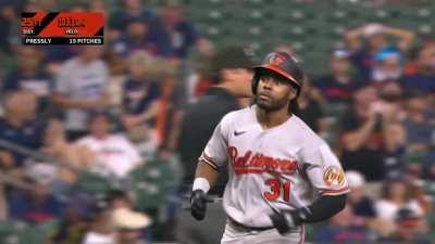 [Highlight] [Highlight] Cedric Mullins hits a go-ahead 3-run HR in the top of the 9th against the Astros!