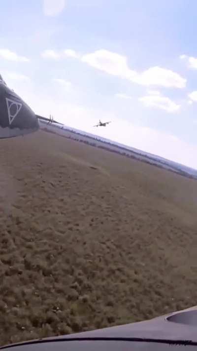 Su-25 attack formation over Ukraine 