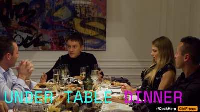 [rCockheroGirlfriend] 142 Under Table Dinner [Claire, la Soumise][Audio]
