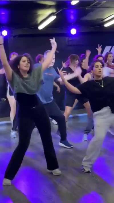 Grandpa doing a nice job keeping up with the ladies!