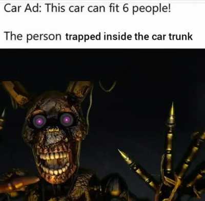 Don't sit inside the car trunk 😁👍