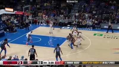 [Highlight] SGA with the drive and a ridiculous left handed finish!