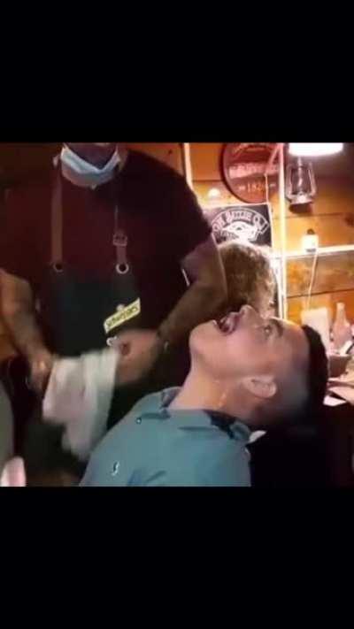 WCGW pouring alcohol directly into mouth and setting it on fire