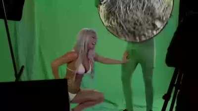 He had a hard time trying to be professional here.