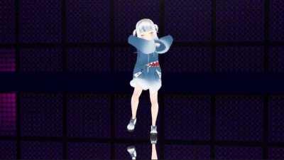 Gura sings and dances to Chitty Chitty Bam Bam (MMD)