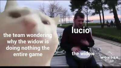 Widow be not having a good time