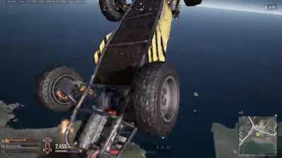 BUGGY TO THE MOON! Well, at least to the height barrier........ at over 3,500 km/h