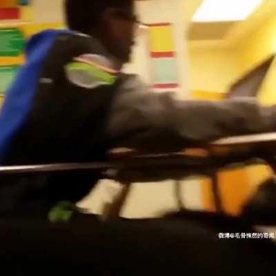 When a student in Texas refused to hand over her cell phone, her teacher called the police and this happened