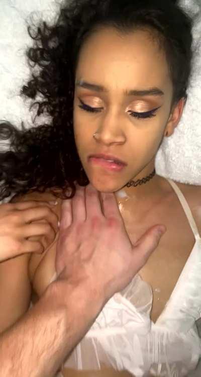 She couldn’t wait to feel the cum on her face (OC)