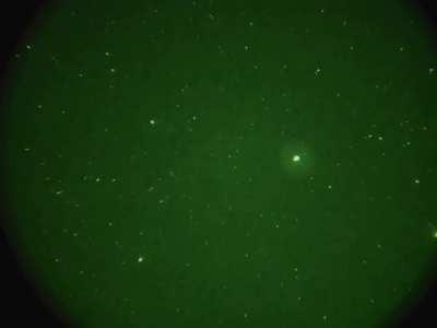 Birds, satellites, plane and UFO that changes direction