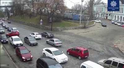 Woman in the black car said she was scared and panicked