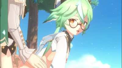 aether x sucrose x venti ( horizontalslope ) [genshin impact]