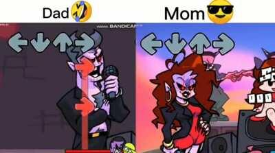 Funny music dad vs mom game! Download for free minecraft funy amkng us moment!!!🤣🤣🤣  