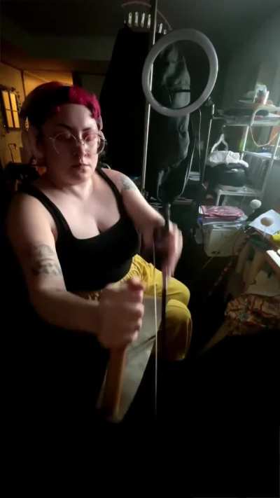 Musical saw duet! Not folk punk but I figured some of y’all would like it anyway.