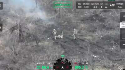 Three Russians in Ukraine killed by FPV drone strikes. Near the village of Verkhniokamianske, Donetsk region. 02.2025