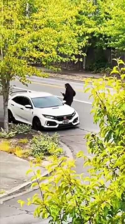 His little jumps of happiness