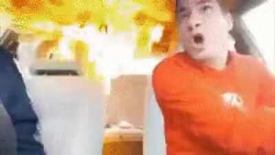 I set fire to the rain, and by rain I mean car