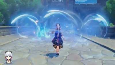 C2 Kamisato Art: Soumetsu (slo-mo)