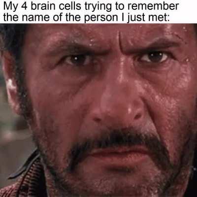 Can't remember it