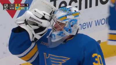 Wyatt Kaiser from the top of the circle to get the Hawks on the board.  Assists from Burakovsky and Bedard